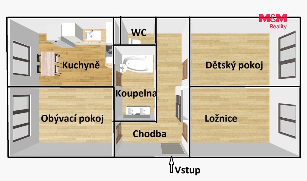 Prodej bytu 3+1 70 m², Březnice – náhled fotky 22