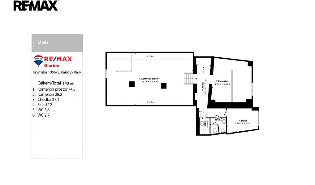 Prodej restaurace 95 m², Cheb – náhled fotky 13