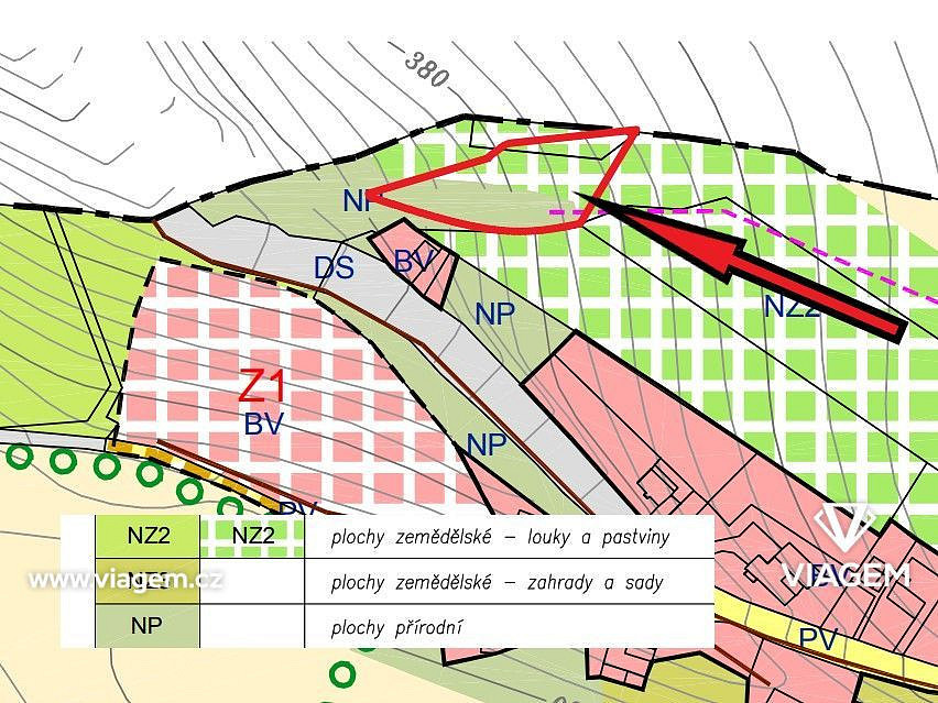Prodej pole 1 349 m² - View 2