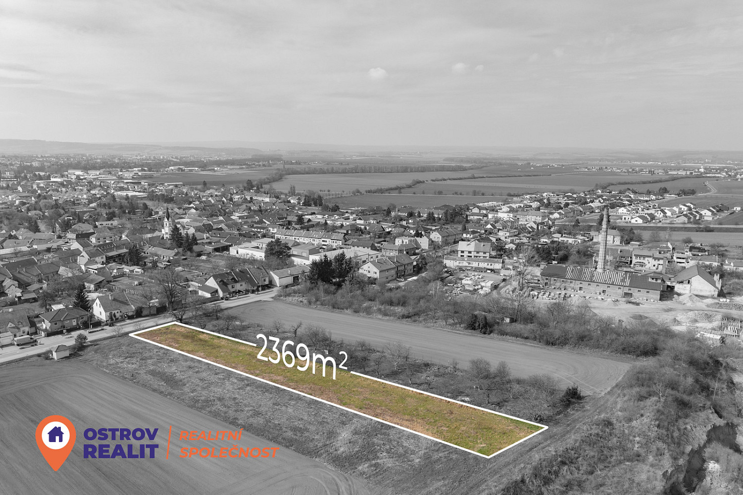 Prodej stavebního pozemku 2 369 m² – fotografie 3
