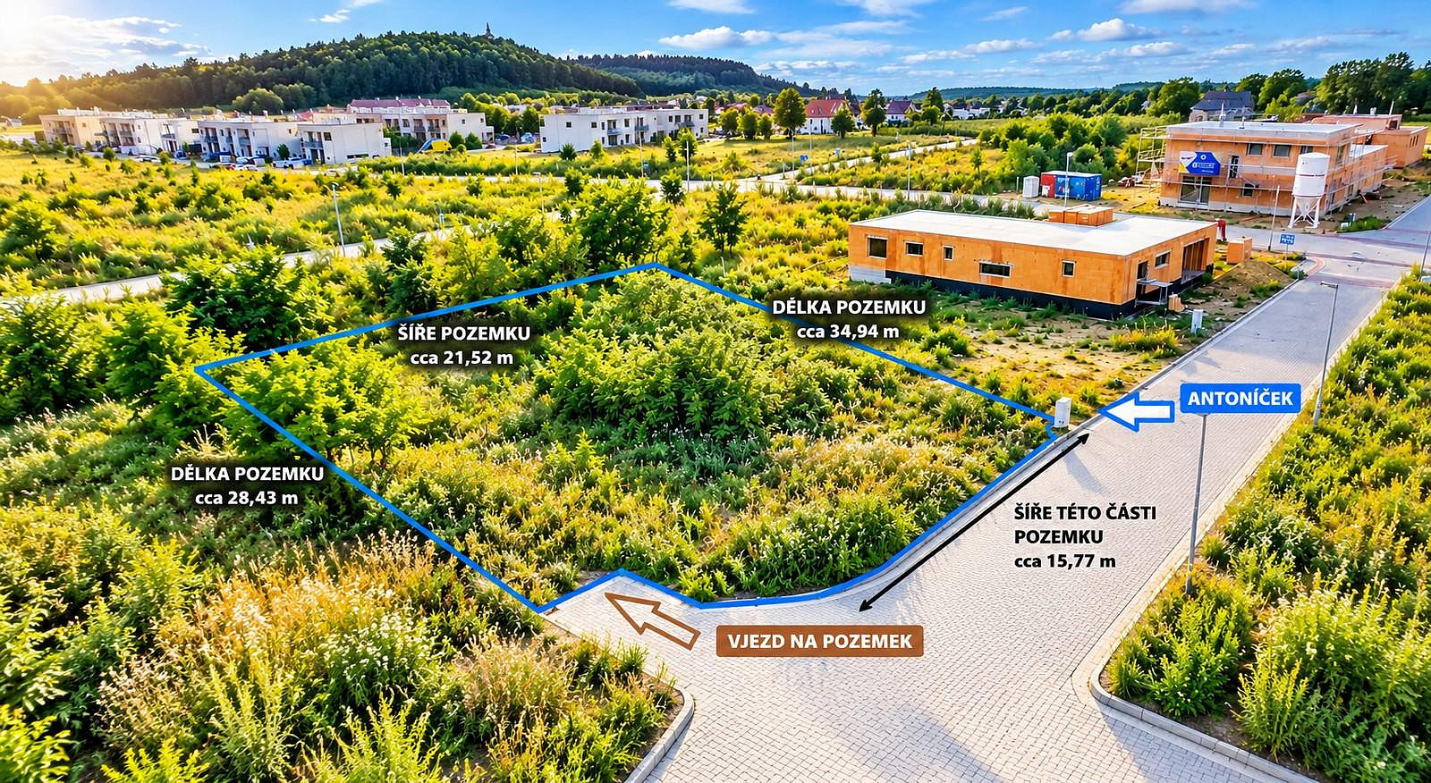 Prodej stavebního pozemku 721 m²