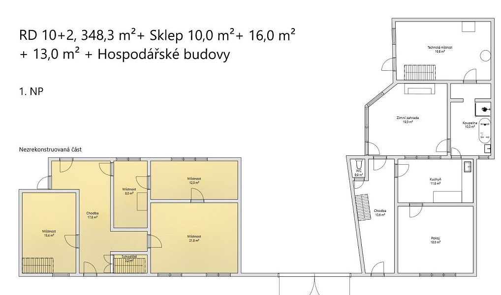 Prodej domu 200 m² s pozemkem 3 182 m², Lipník nad Bečvou – náhled fotky 31
