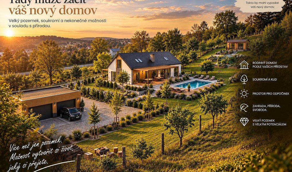 Prodej stavebního pozemku 2 603 m², Lípa – náhled fotky 2