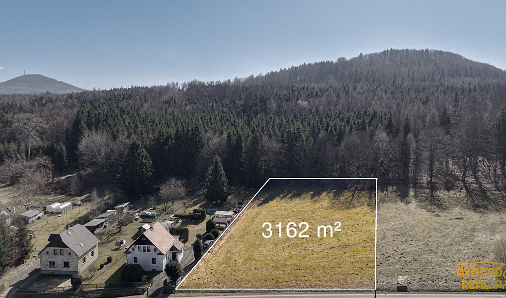 Prodej stavebního pozemku 3 162 m², Rybniště – náhled fotky 4
