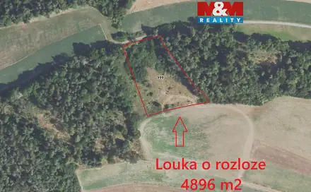 Prodej louky 4 896 m², Hradiště, okres Rokycany