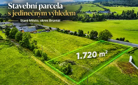 Prodej stavebního pozemku 1 720 m²