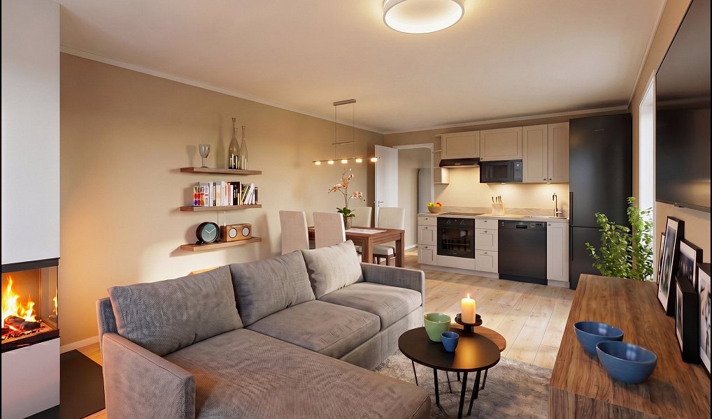 Pronájem bytu 2+kk 53 m², Popovice – náhled fotky 3