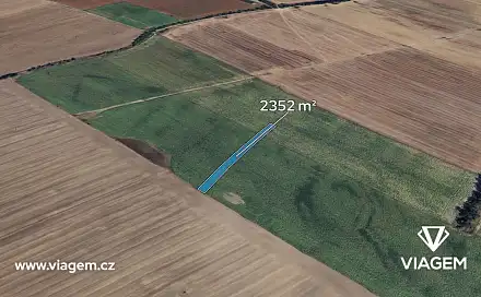 Prodej pole 2 352 m², Mikulčice, okres Hodonín