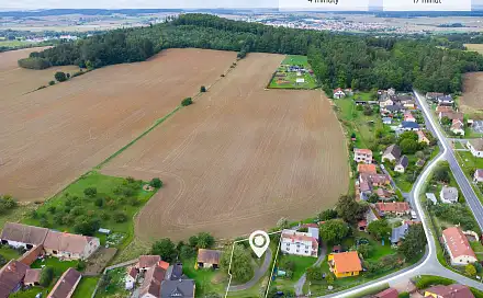 Prodej stavebního pozemku 823 m², Příchovice - Kucíny, okres Plzeň-Jih