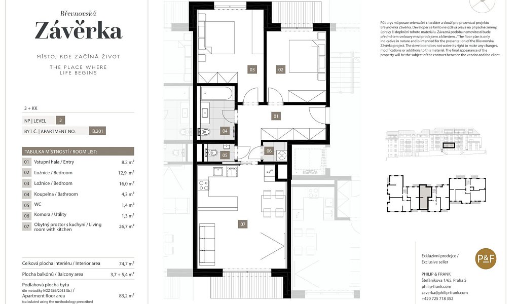 Prodej bytu 3+kk 83 m², Praha – náhled fotky 7