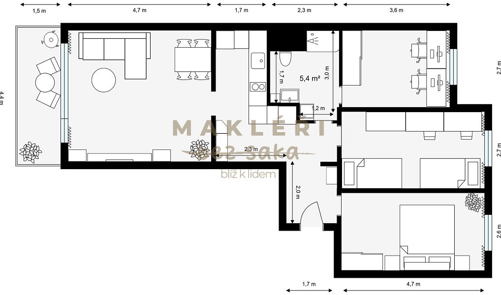 Prodej bytu 4+kk 80 m², Praha – náhled fotky 25