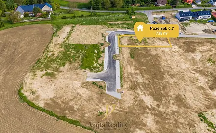 Prodej stavebního pozemku 738 m², Komárov, okres Olomouc