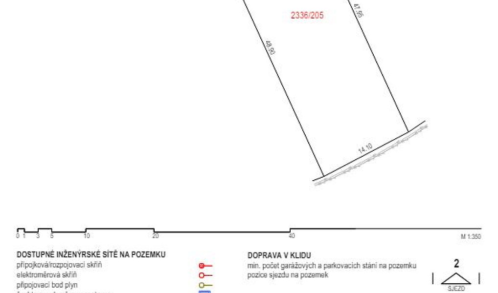 Prodej stavebního pozemku 677 m², Oslavany – náhled fotky 5