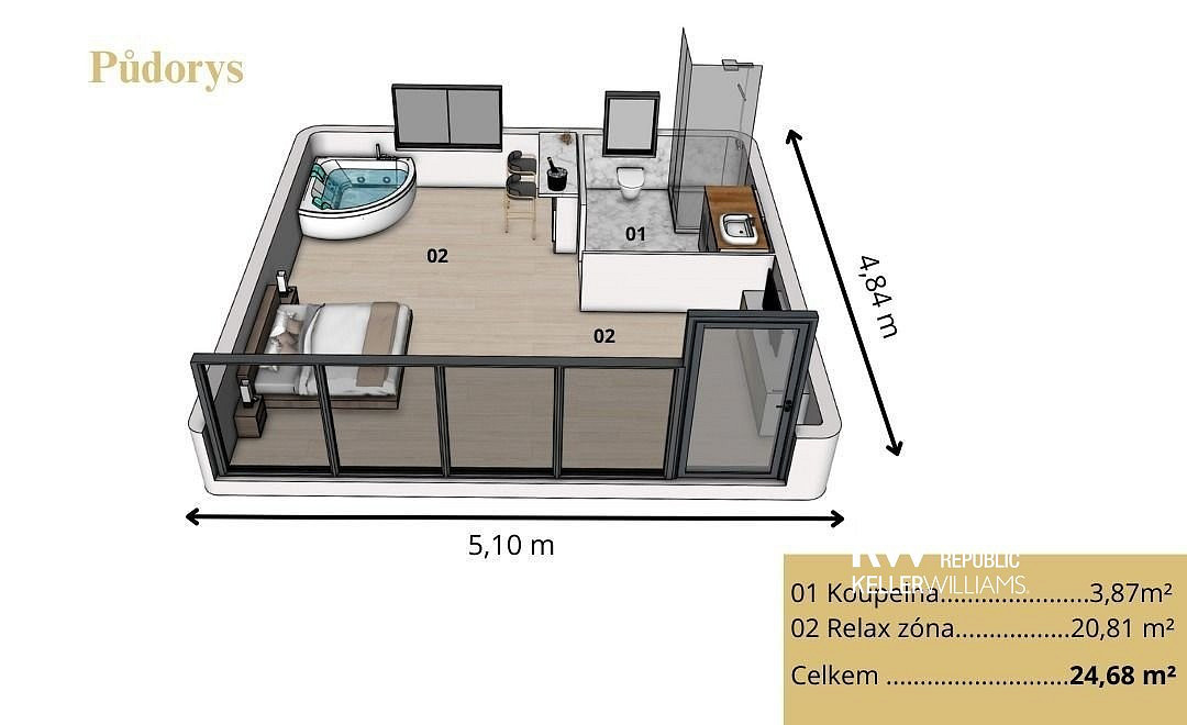 Prodej chaty/chalupy 25 m² s pozemkem 455 m² – fotografie 5