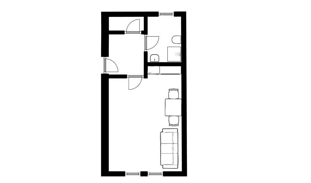 Pronájem bytu 1+kk 31 m², Kuřim – náhled fotky 6