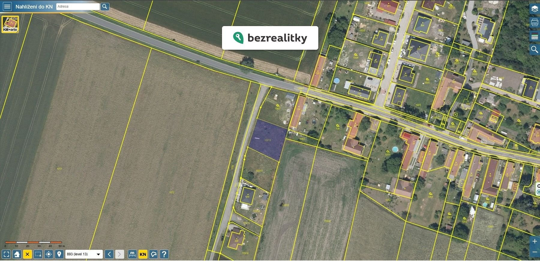 Prodej stavebního pozemku 835 m² – fotografie 2