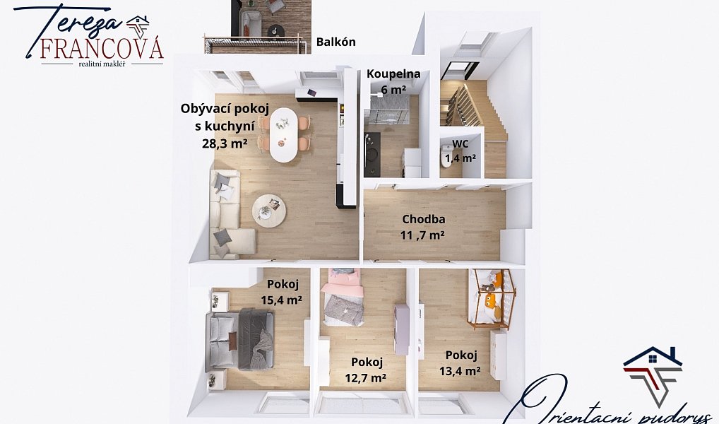 Prodej bytu 4+kk 89 m², Prostějov – náhled fotky 2