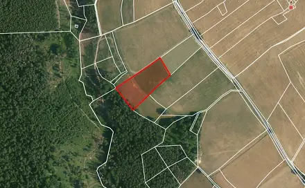 Prodej pole 7 107 m², Sázava - Bělokozly, okres Benešov