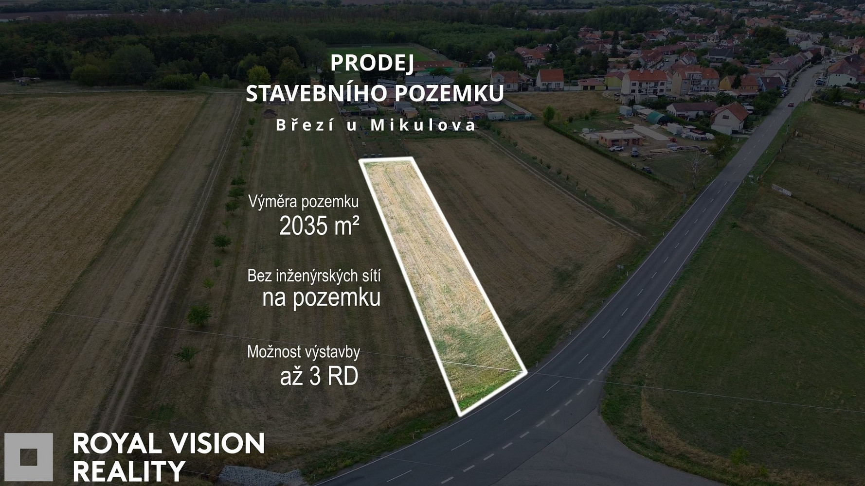 Prodej stavebního pozemku 2 035 m²