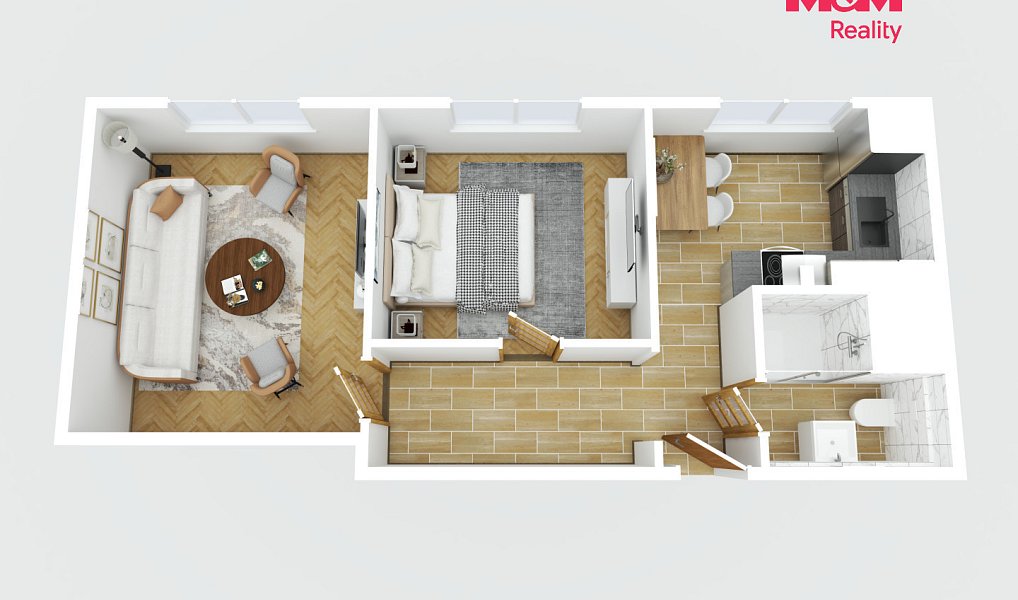Prodej bytu 2+1 44 m², Adamov – náhled fotky 3