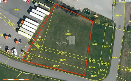 Prodej komerčního pozemku 2 833 m², Průmyslová, Jiřice, okres Pelhřimov
