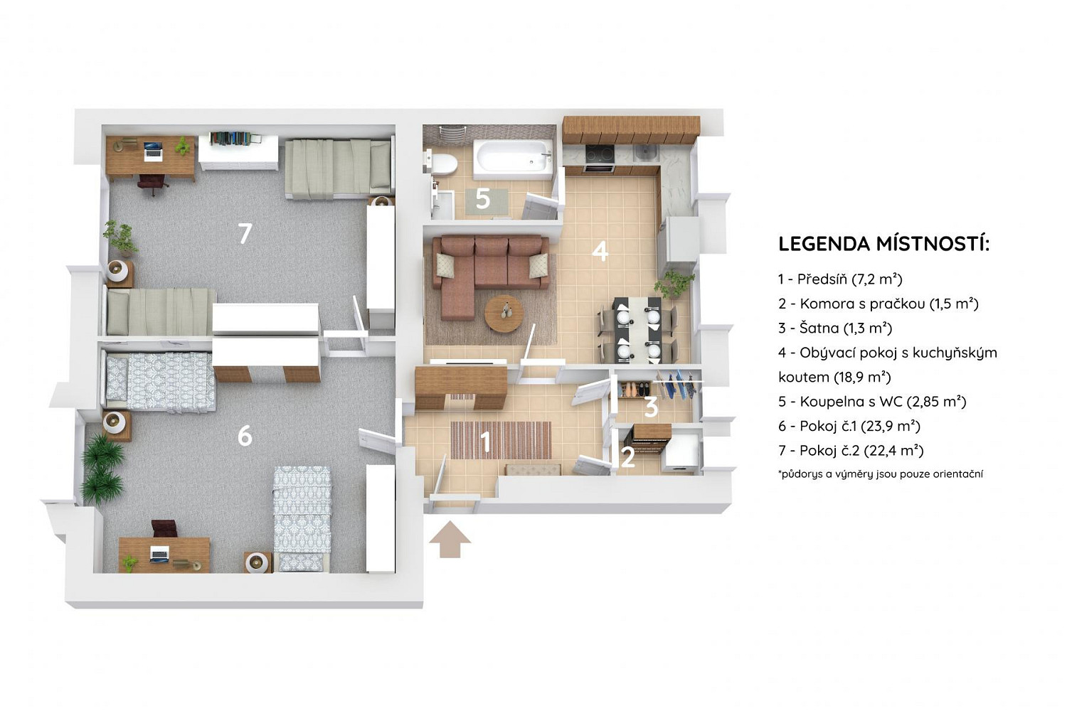 Apartment in Brno – pohled 2