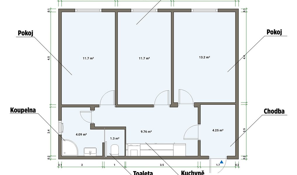 Pronájem bytu 3+1 56 m², Mariánské Lázně – náhled fotky 5