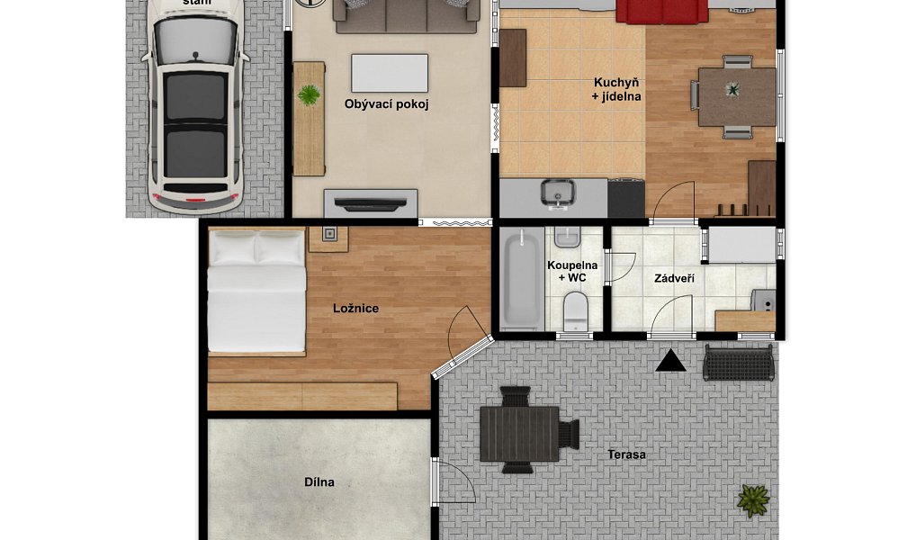 Prodej domu 50 m² s pozemkem 319 m², Větrušice – náhled fotky 12