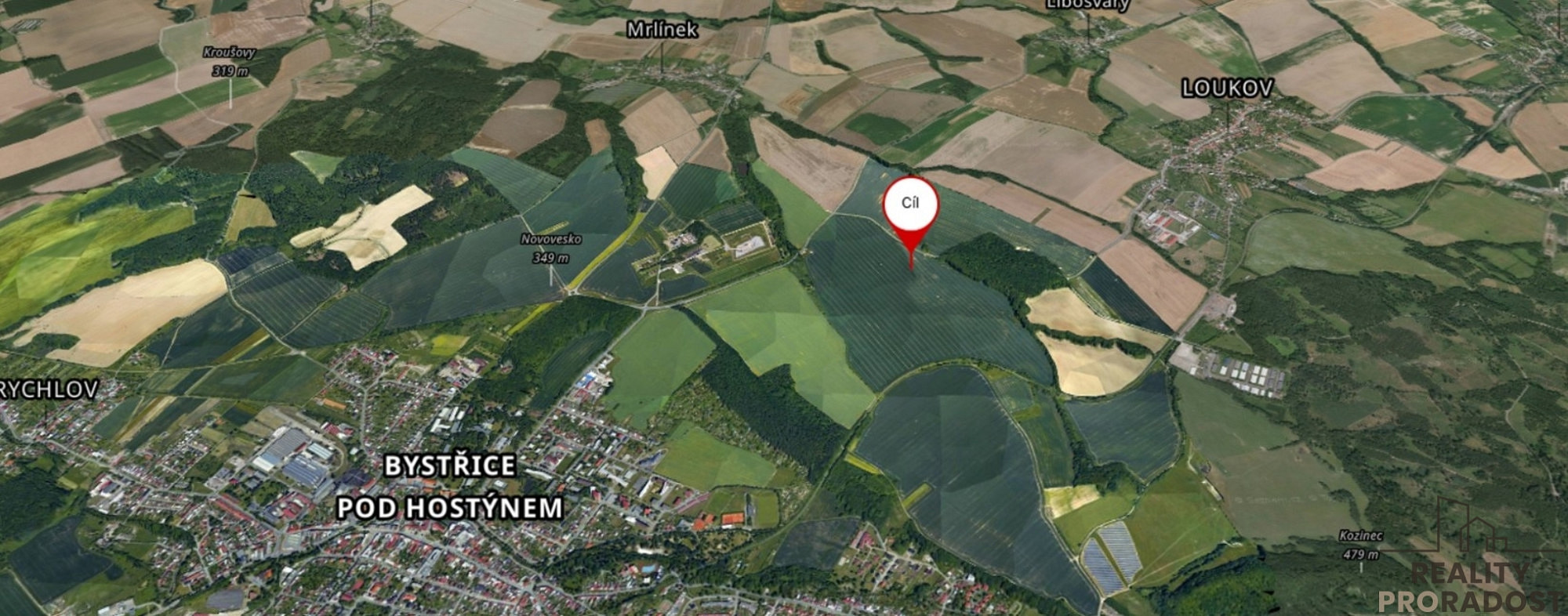 Prodej pole 6 191 m² – fotografie 2