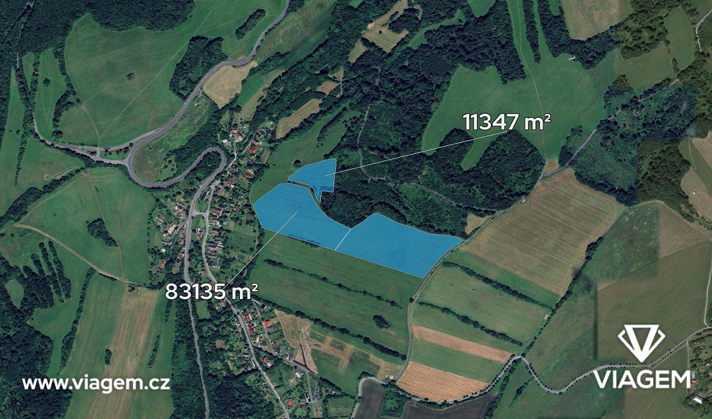 Prodej pole 62 988 m², Lipina – náhled fotky 2