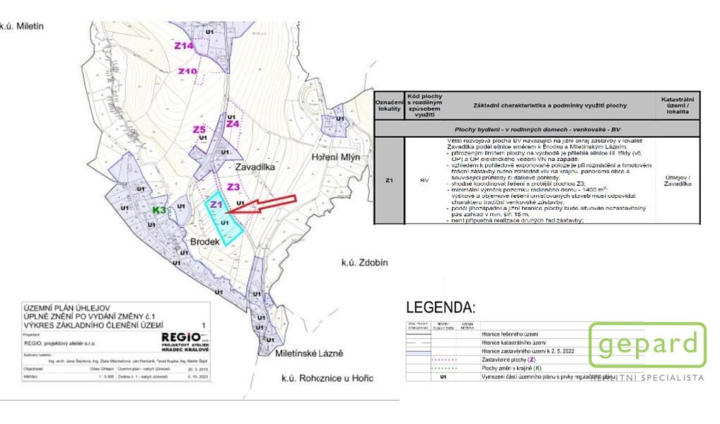 Prodej stavebního pozemku 2 072 m², Úhlejov – náhled fotky 5