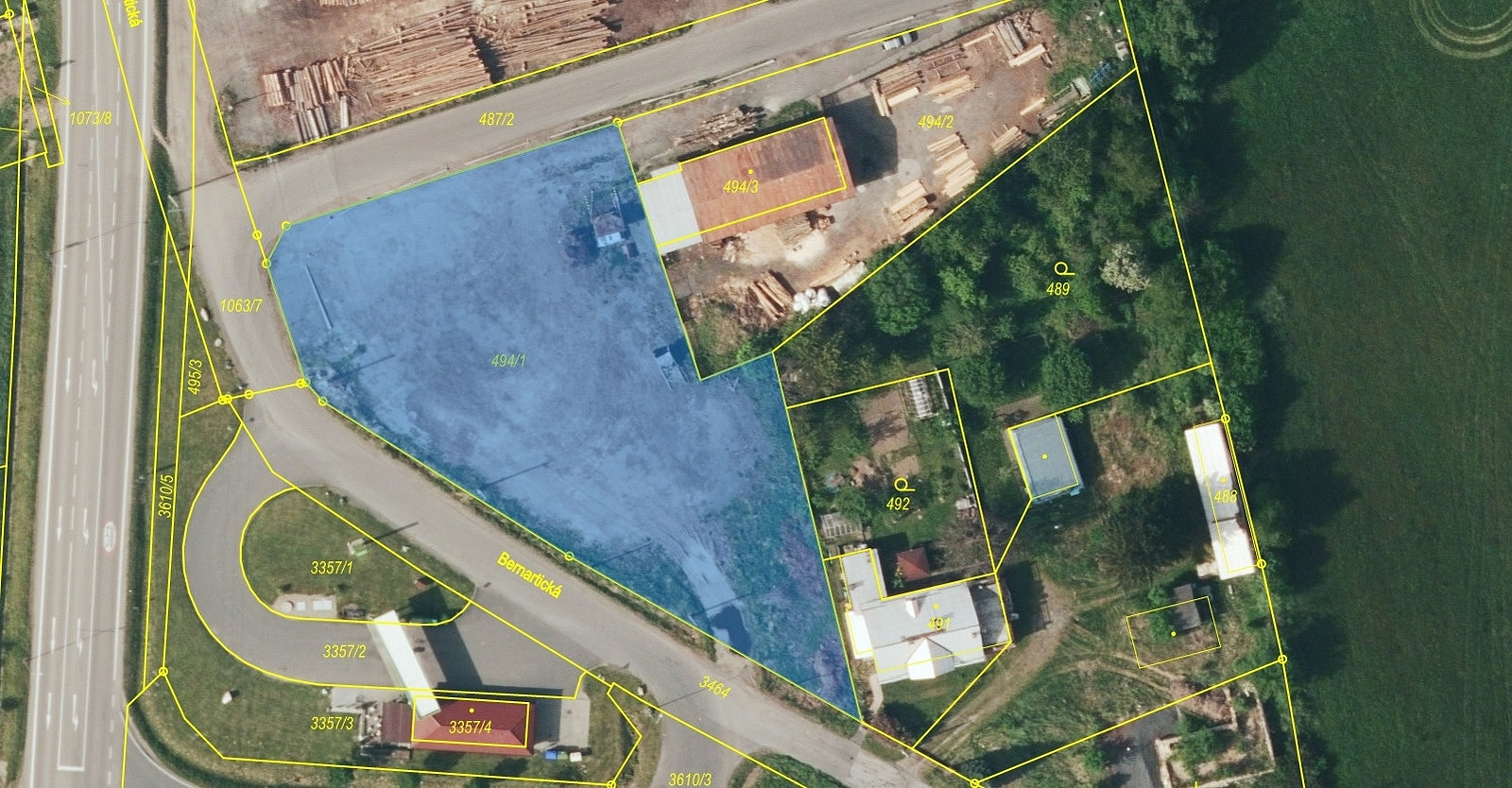 Prodej komerčního pozemku 2 918 m²