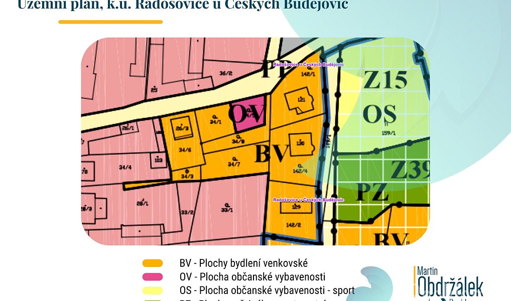 Prodej stavebního pozemku 1 303 m², Radošovice – náhled fotky 3