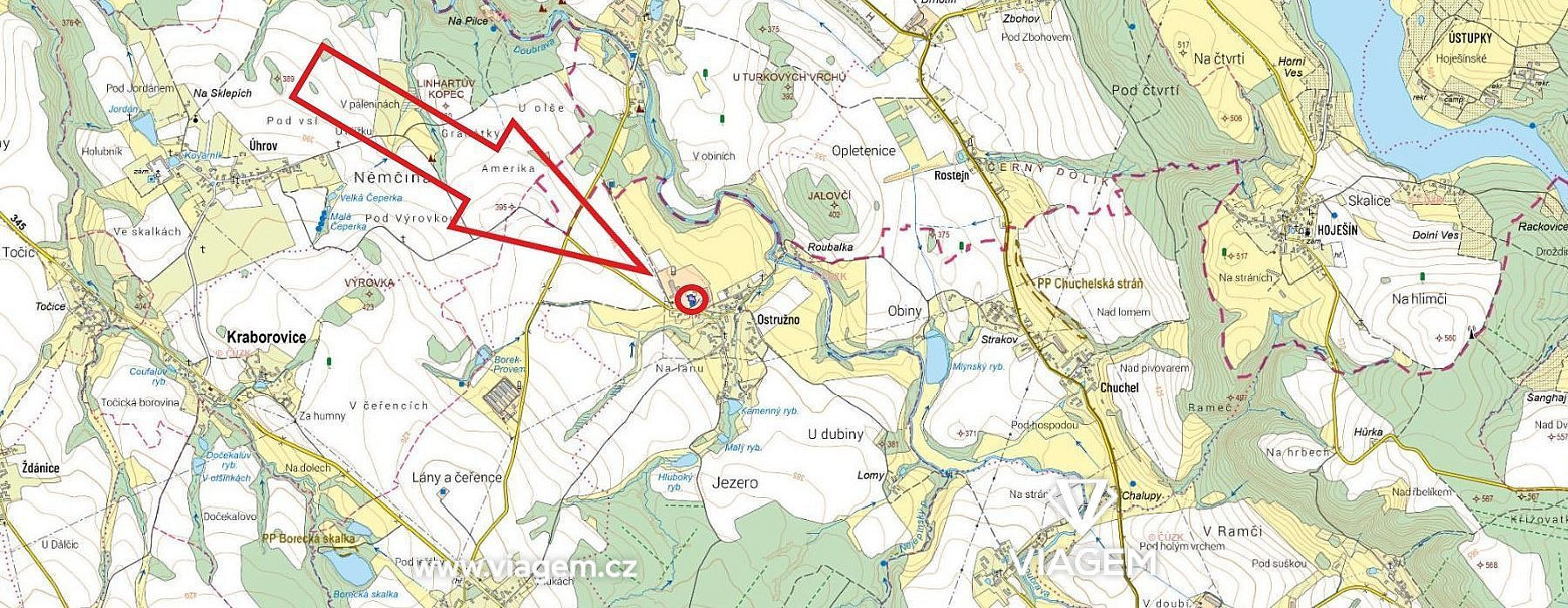 Stavební - bydlení 1 074 m², Podíl 50 % o výměře 537 m² – pohled 3