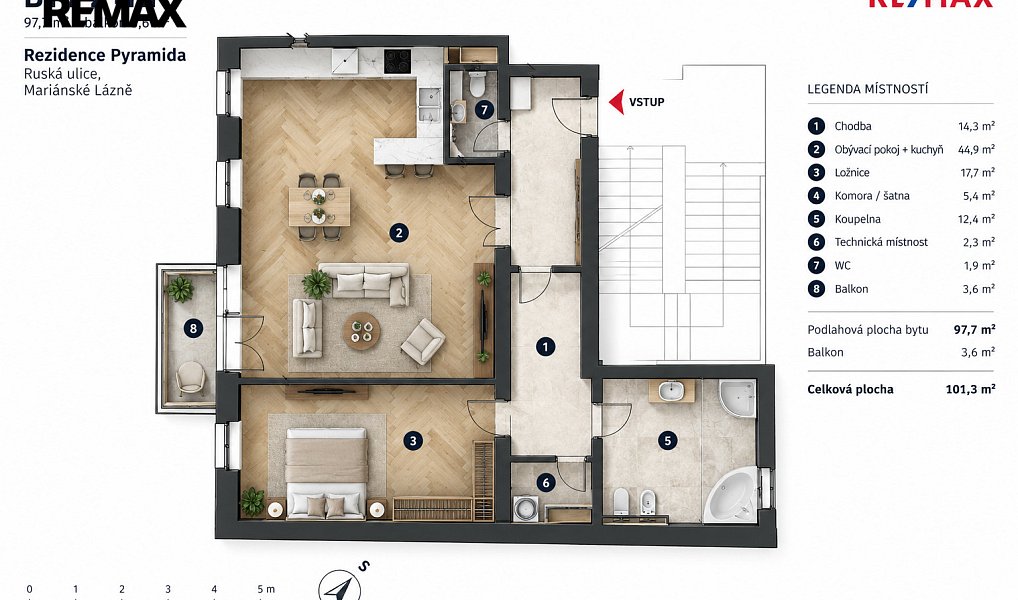 Prodej bytu 2+kk 98 m², Mariánské Lázně – náhled fotky 13