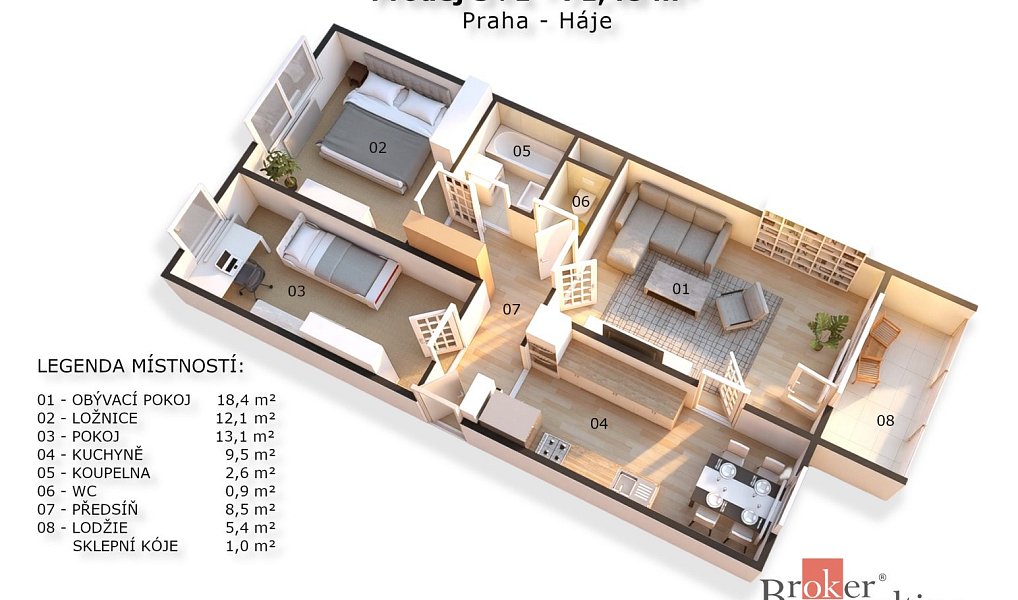 Prodej bytu 3+1 71 m², Praha – náhled fotky 8