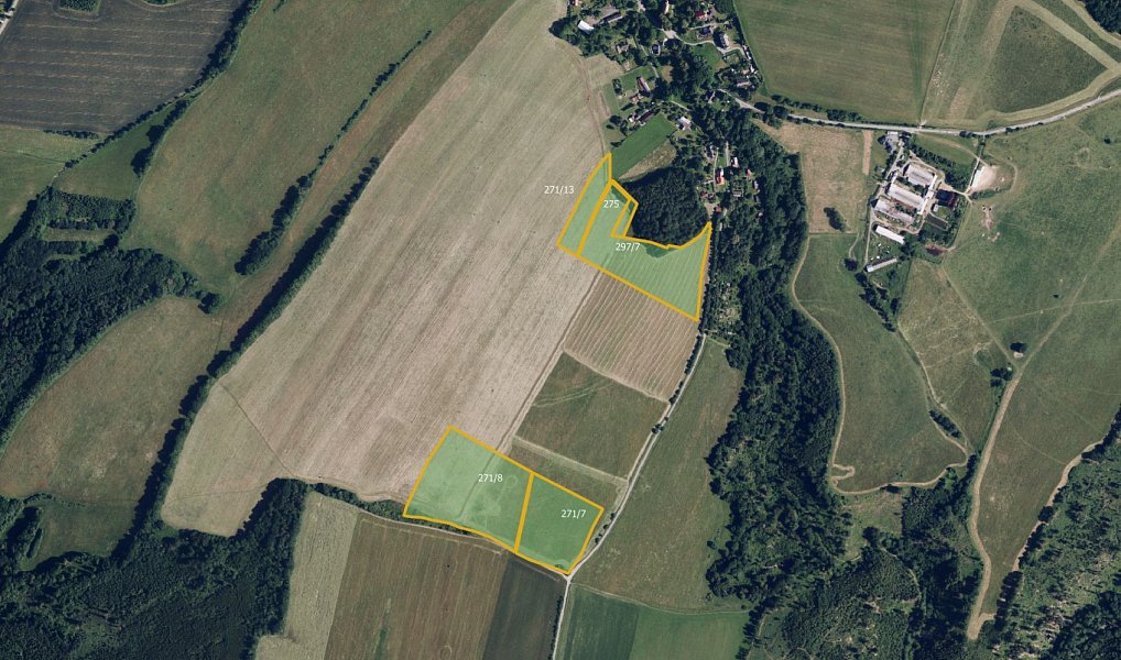Prodej louky, 30434 m², Těšíkov - Olomouc, Šternberk