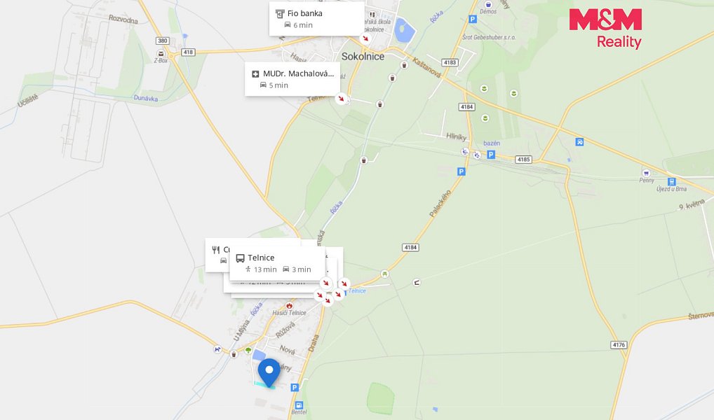 Prodej stavebního pozemku 1 250 m², Telnice – náhled fotky 12