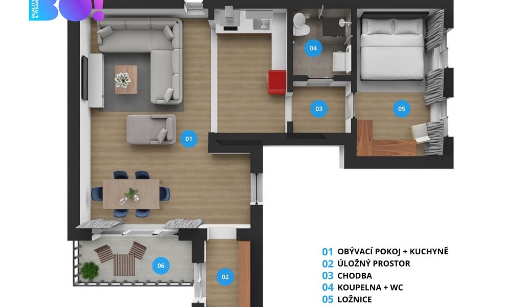 Prodej bytu 2+kk 51 m², Třinec – náhled fotky 4