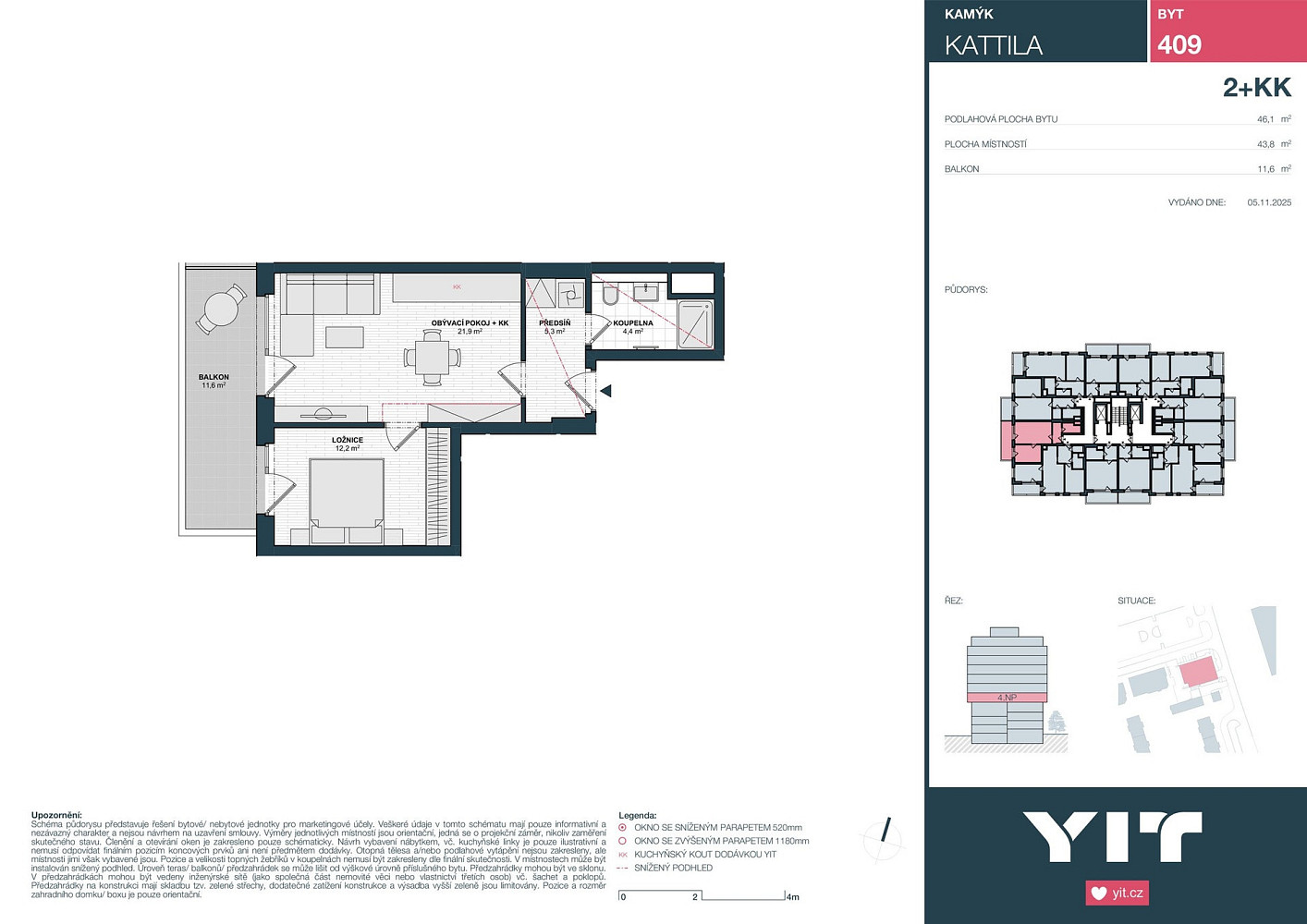 Prodej bytu 2+kk 44 m² – fotografie 2