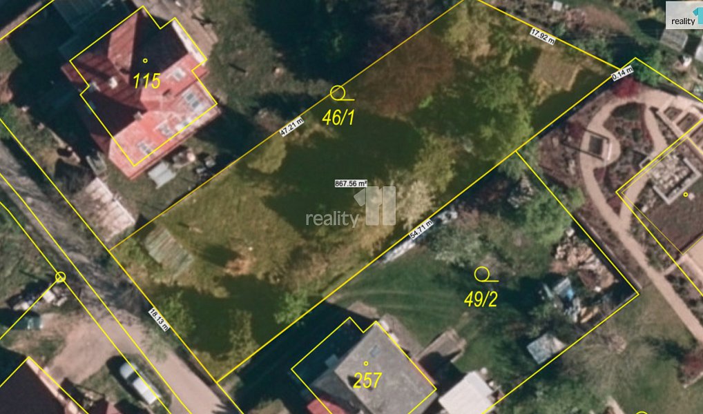Prodej stavebního pozemku 867 m², Smrčná – náhled fotky 3