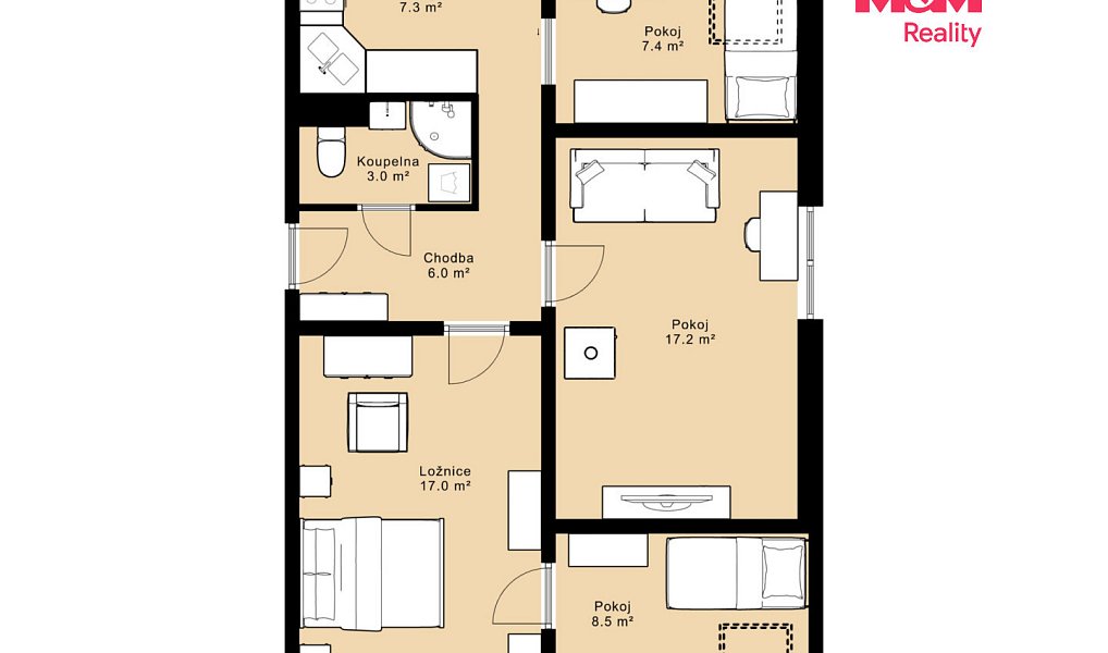 Prodej bytu 4+1 70 m², Větřní – náhled fotky 18