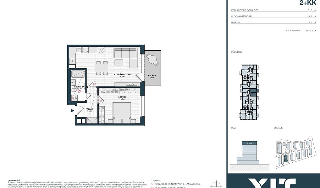 Prodej bytu 2+kk 49 m², Kladno – náhled fotky 2