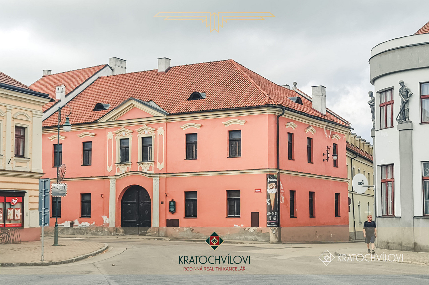 Komerční objekt v srdci historického města Netolice Mírové náměstí – pohled 2