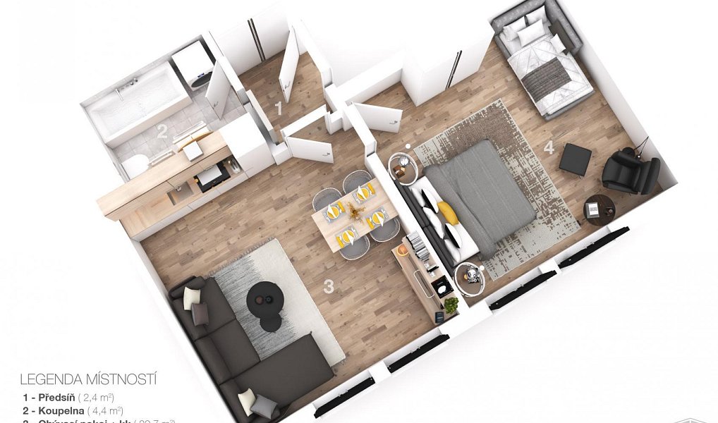Prodej bytu 2+kk 50 m², Vítkovice – náhled fotky 5