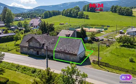 Prodej domu 90 m² s pozemkem 645 m², Bělá pod Pradědem - Domašov, okres Jeseník