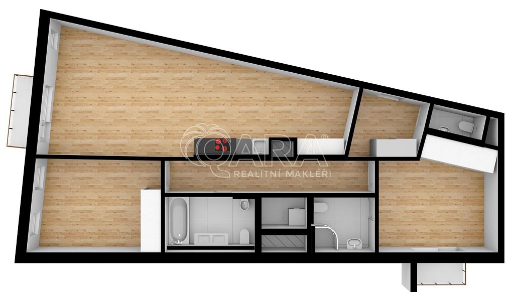 Pronájem bytu 3+kk 117 m², Praha – náhled fotky 2