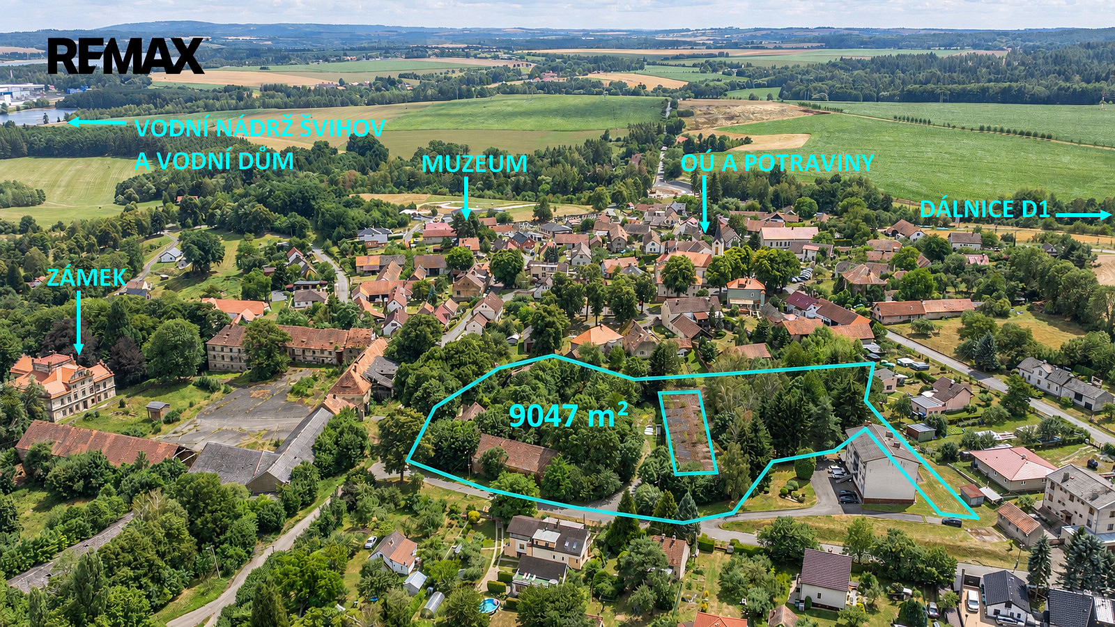 Prodej komerčního pozemku 9 047 m²