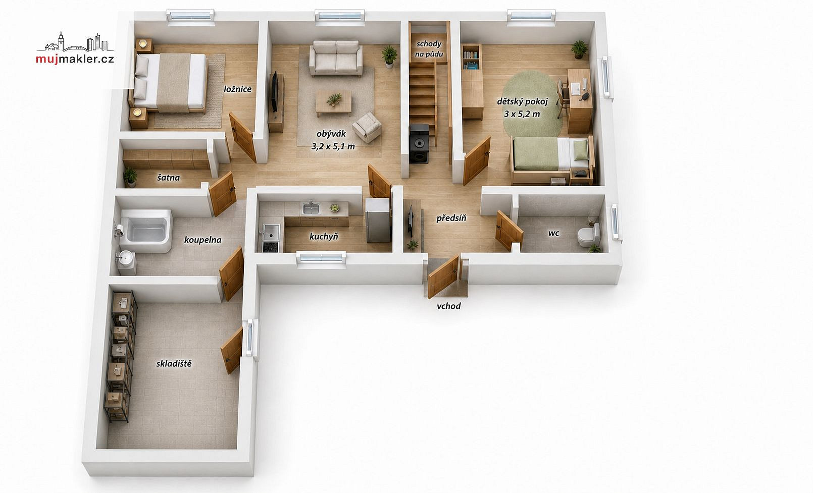 Prodej domu 75 m² s pozemkem 498 m² – fotografie 2