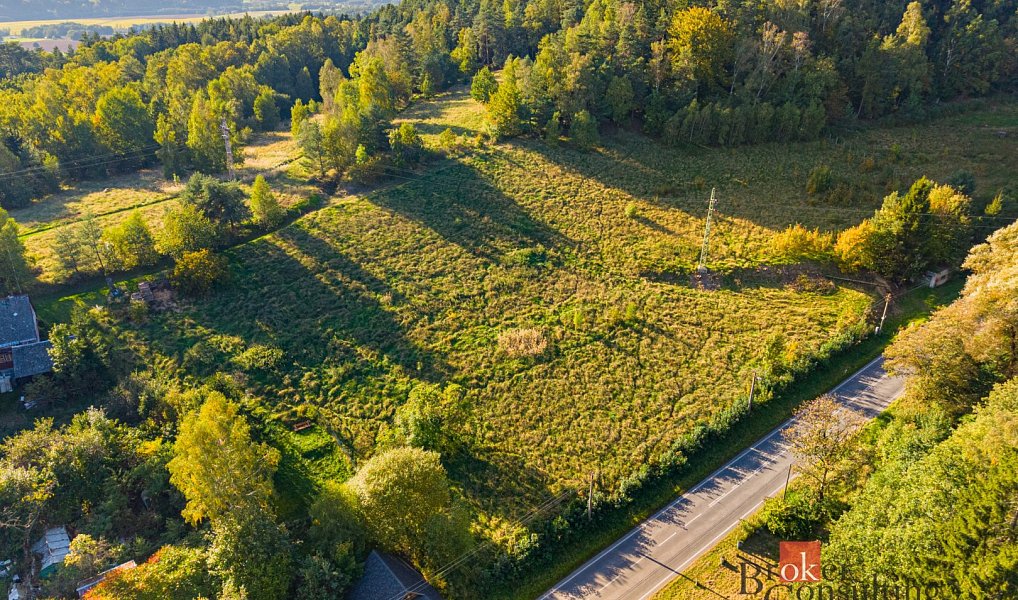 Prodej stavebního pozemku 3 543 m², Hodkovice nad Mohelkou – náhled fotky 2